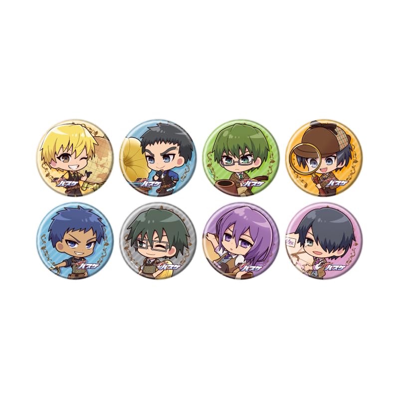 

Kuroko s Basketball 32 Antique Ver. [Mini Character Illustration] Can Badge Complete Set (Box of 8)