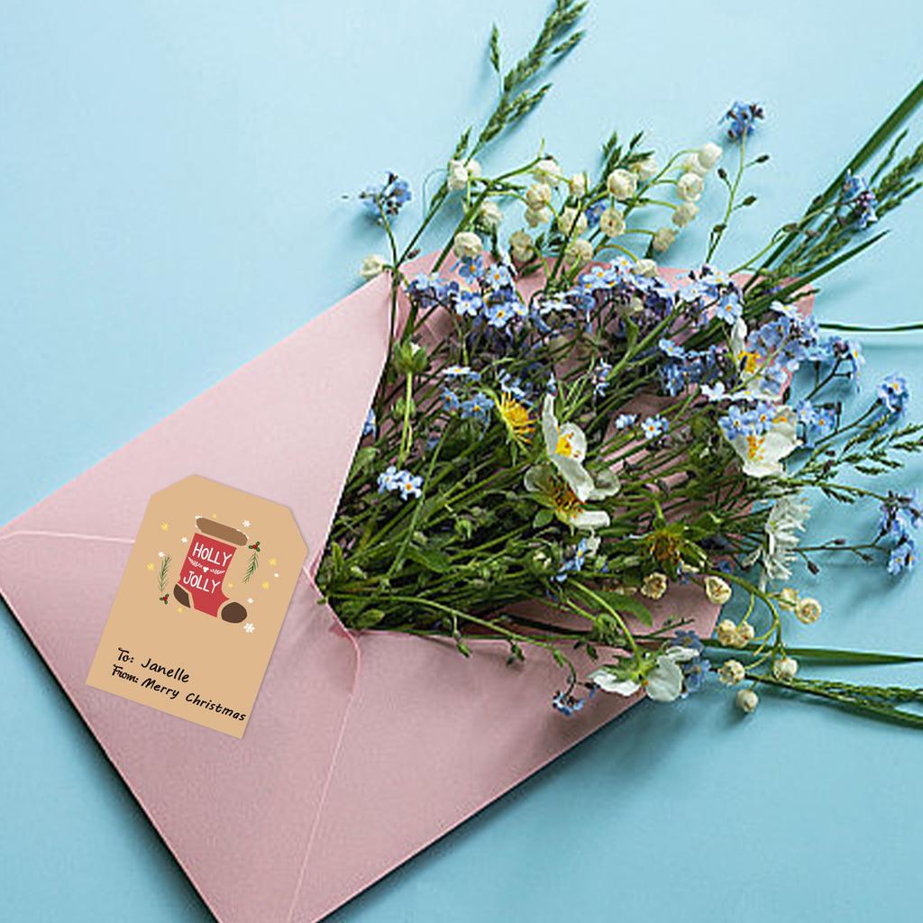 300PCS Christmas Gift Tags - Gift Tags for Christmas Presents | Christmas Gifts for Women Men Mom - Christmas Wrapping Paper - Christmas Decorations