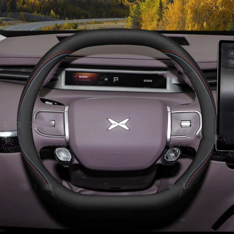 High Quality Car Steering Wheel Cover Wrap for Xpeng Xiaopeng GX X9 Steering-Wheel Protector Volante Auto Styling Protector