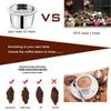 i Cafilas [YK01] Reusable Coffee Capsule Refillable Filter 304 Stainless Steel Cream Maker for Lavazza Blue Espresso Point Tchibo Cafissimo K Fee