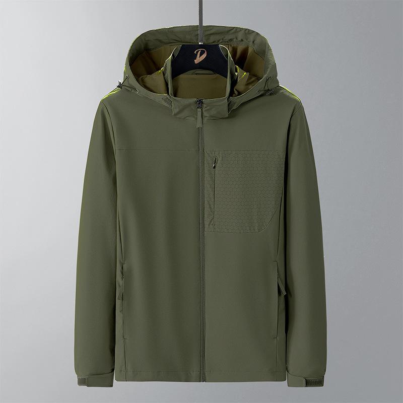 Unisex Trendy Three-Proof Windbreaker: Heavy-Duty, High-Quality Hooded Jacket for Men, Spring/Autumn 2026.