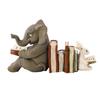 Elephant and Rabbit Reading Together Statue Creative Resin Handicraft Ornaments Desktop Garden Decoration Ornaments