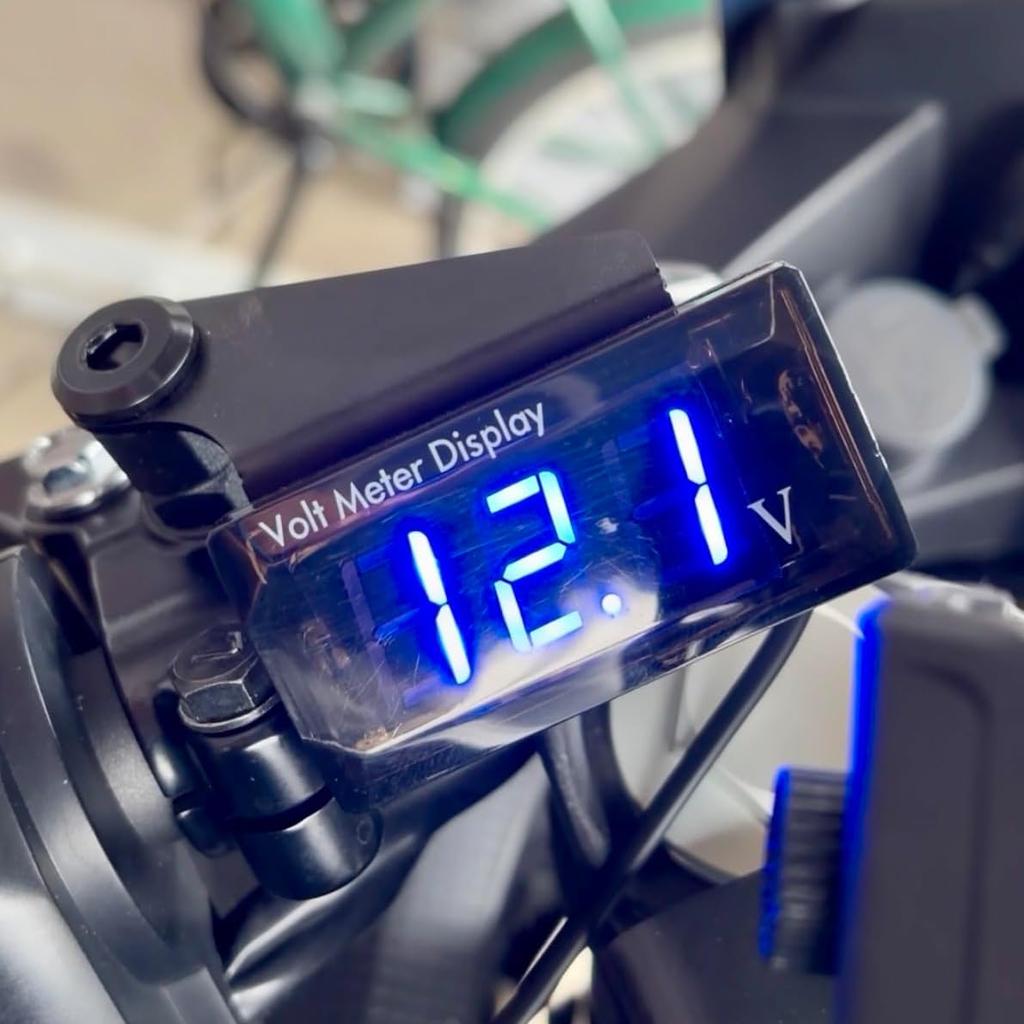 ASATERU Motorcycle Meter Stay Mirror Hole M10 Compatible Right Black