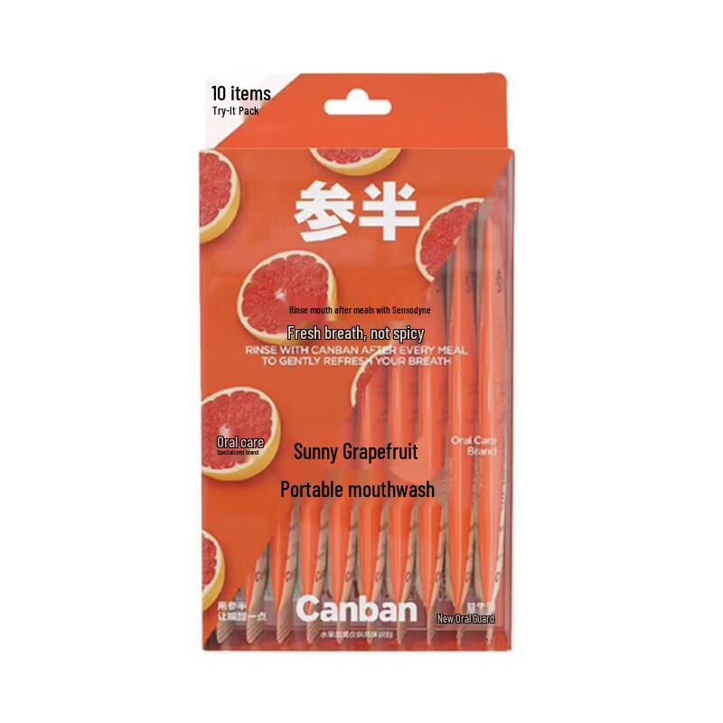 Canban Portable Mouthwash Strips, Sunny Grapefruit