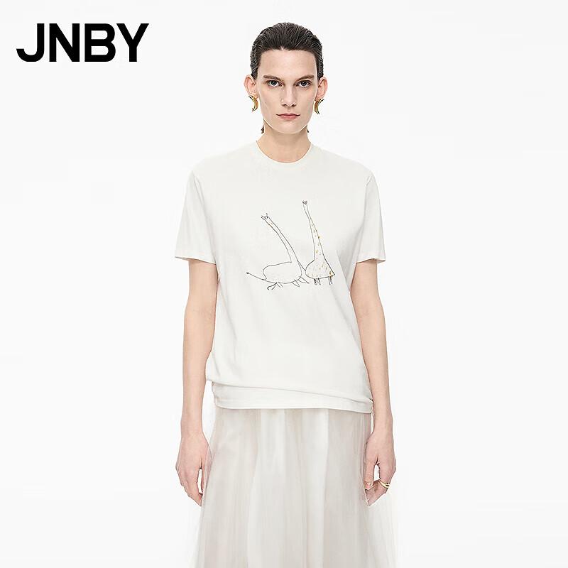 JNBY Cartoon Print Cotton Short Sleeve T-Shirt M