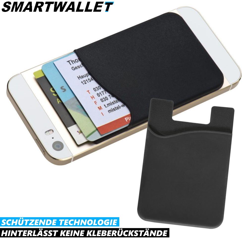 SMARTWALLET suport pentru carduri de telefon mobil, card de credit, smartphone, compartiment pentru carduri EC