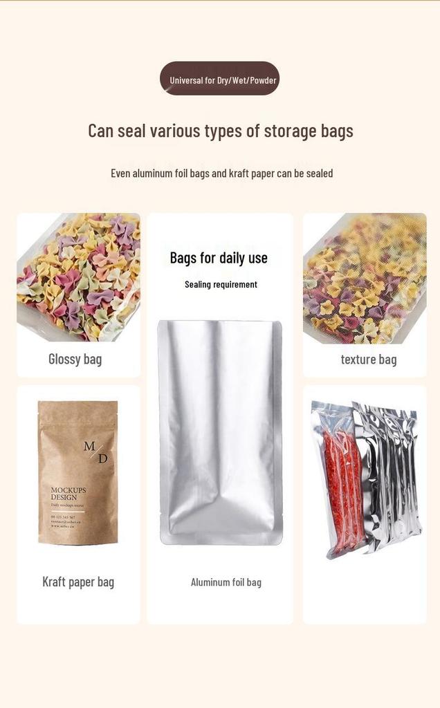 Household Automatic Vacuum Sealer for Tea and Food Preservation