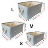 Versatile Double-layered Linen Laundry Basket Closet Clothing Organizer Desktop Sundries Toys Snacks Cosmetic Storage Basket