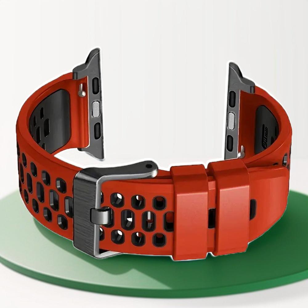 Silicone Watch Band Strap Compatible with Apple Watch Series 10 SE Ultra 2 Bracelet 49mm 46MM 45MM 44MM 42mm Wristband Accessory