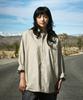 Peullukeu Slam Logo Pigment Washed Shirt Beige Fls207