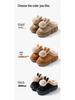 Women's Warm Fleece-Lined Non-Slip Postpartum Slippers for Autumn/Winter 2025