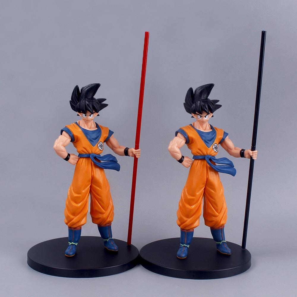 20th Anniversary Large Dragon Ball Son Goku Figure with Staff - Anime Ornament Model