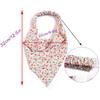 Floral Fabric Triangle Headband & Scarf Hair Tie for Women - Versatile Elastic Band Accessory