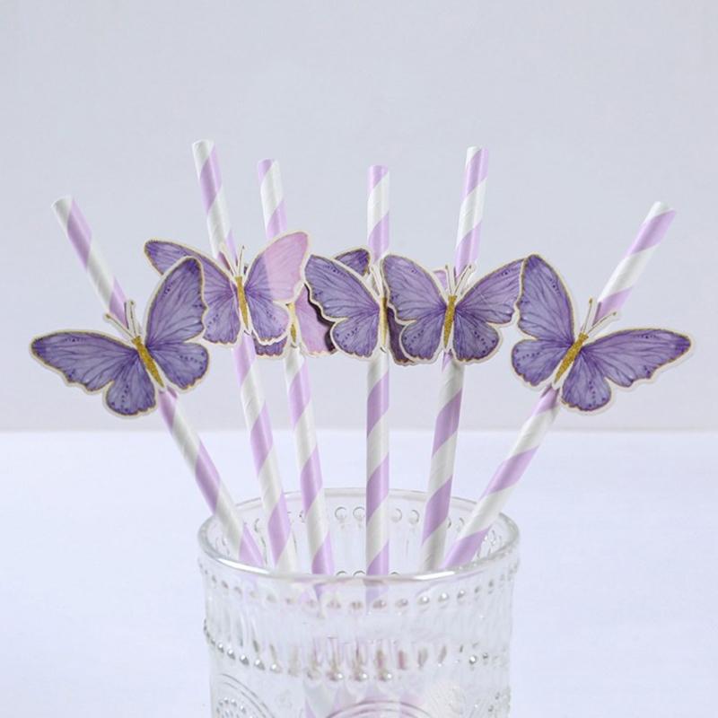 100Pcs Clear Individually Wrapped Drinking Pp Straws Drinks Straws Party Supplies High Quality PP Material 19 Cm Long 6 Mm Wide