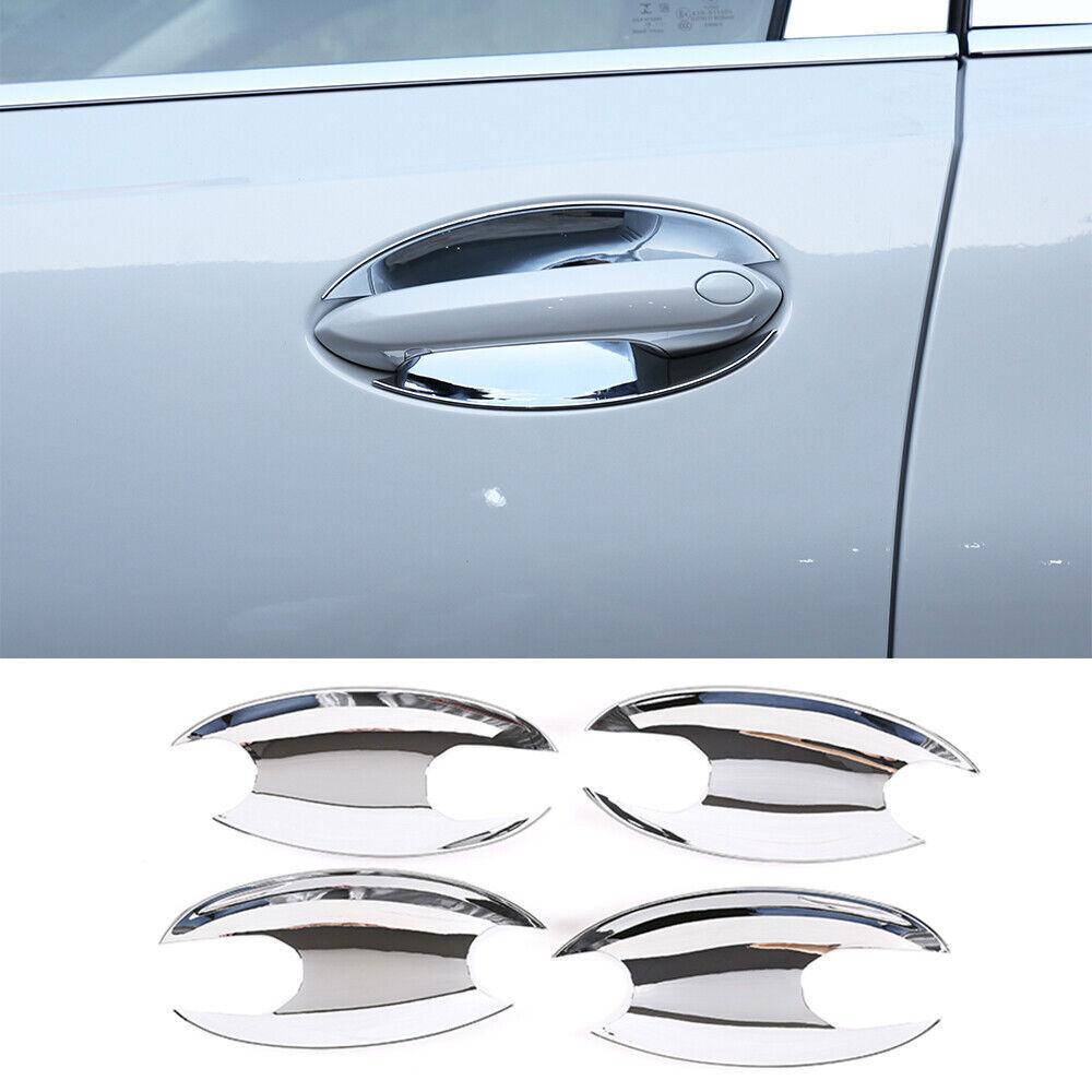 4×Chrome ABS Outer Side Door Handle Bowl Trim For BMW 3 Series G20 G28 -