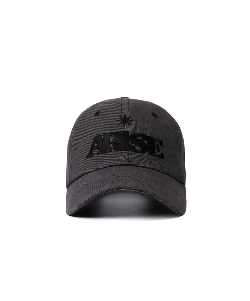 Aleussi Star Washed Ball Cap [Black]