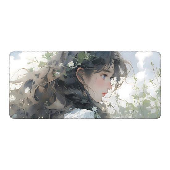 

Мультяшна прямокутна водонепроникна килимка для миші для дому, офісу, ігор, комп ютера, ноутбука, килимок для столу з нековзкою гумовою основою, аксесуари для ПК Q