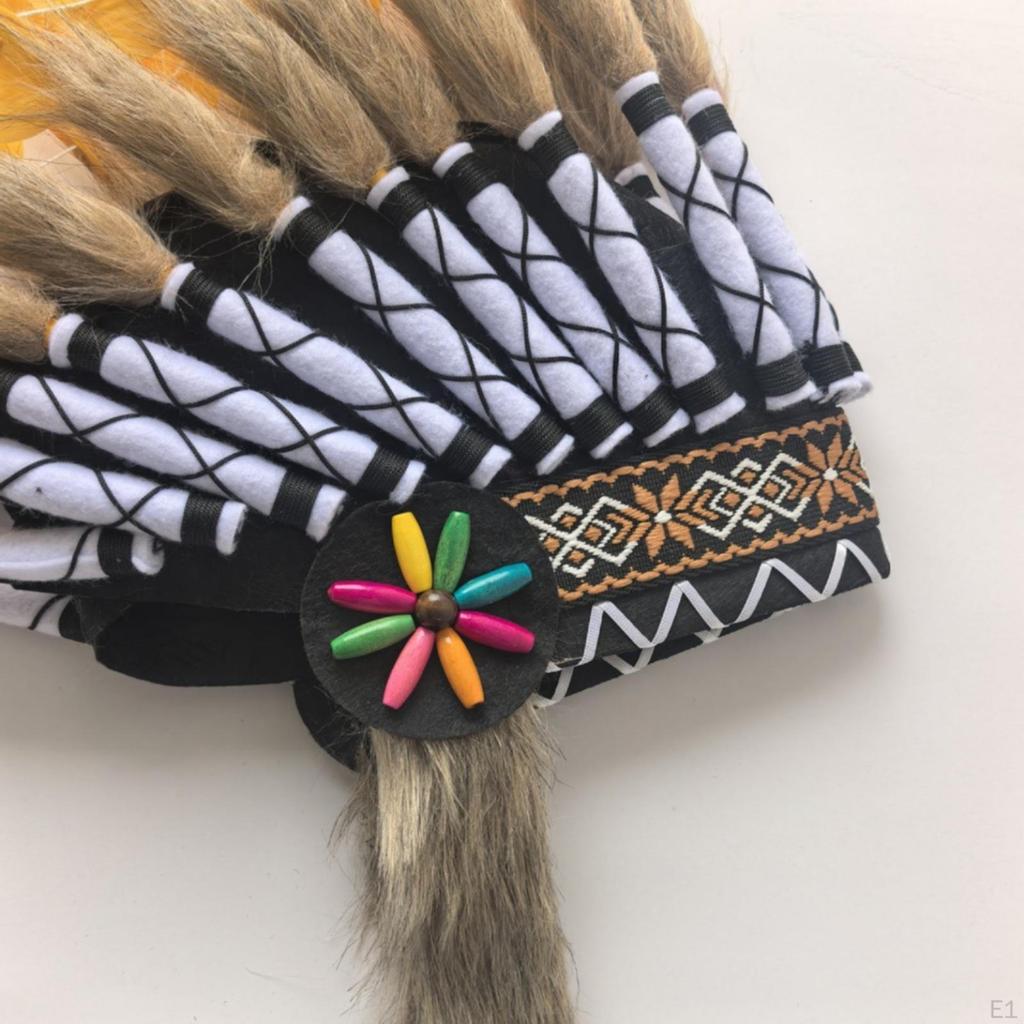 Feather Headdress Feathered Headpiece Size Costume with Feathers for Entertainers,