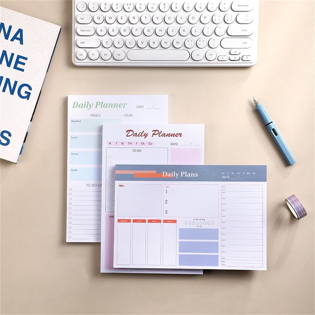 Undatierter Kalender, Doppelbändige Bindung, Persönlicher Akademischer Kalender, Terminkalender, To-Do-Liste, Aufgabenliste