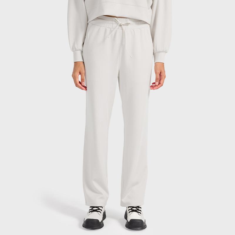 Autumn and Winter Loose Leisure Sports Straight Sweatpants Women's Liquid Air Layer Soft Waxy Skin-friendly Fashion Versatile