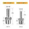 8mm 12mm 3/8" 1/2" Oțel Inoxidabil Filet Mascul BSP Fiting pentru Țevi Barb Conector Furtun