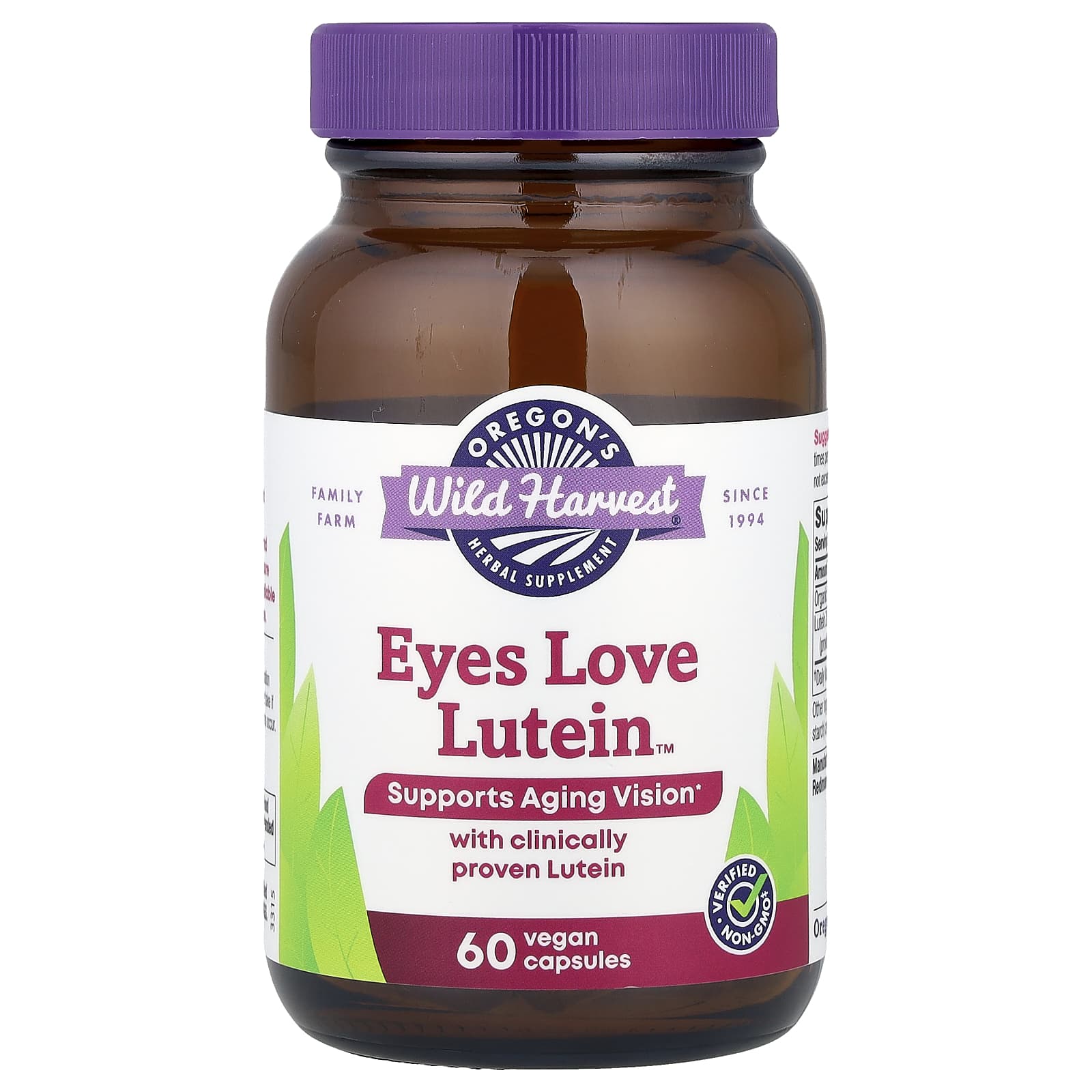 

Oregon S Wild Harvest, Eyes Love Lutein™, 60 Veggie Caps