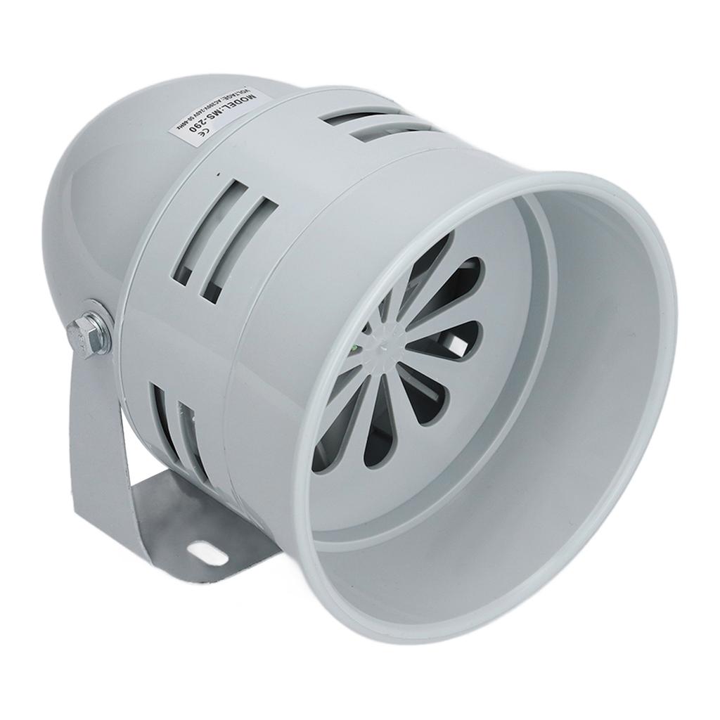 Plastic Motor Alarm High Sound Adjustable Base Install Easily High Strength Vintage Siren Horn for Schools AC 200‑240V