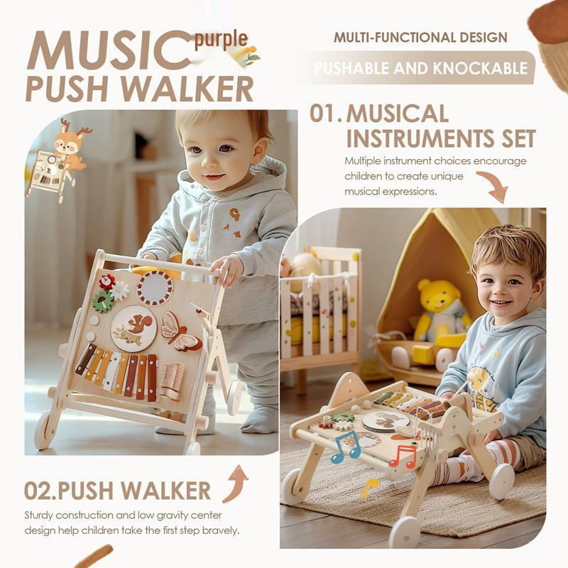 Large Musical Xylophone Table and Walker Toy for Child Development