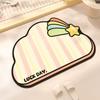 Cute Cream Wind Cloud Diatom Mud Floor Mat Household Bathroom Toilet Absorbent Floor Mat Non-Slip Quick-Drying Floor Mat