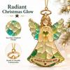 Sea Glass Acrylic Flat Christmas Ornament Hanging Pendant for Holiday Tree Decoration