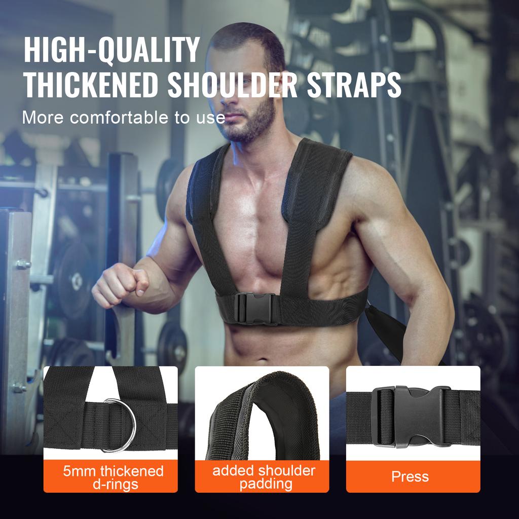SucceBuy Fitness Strength Speed Training Sled Steel Power Sled Workout Equipment for Athletic Exercise Suitable for Weight Plate