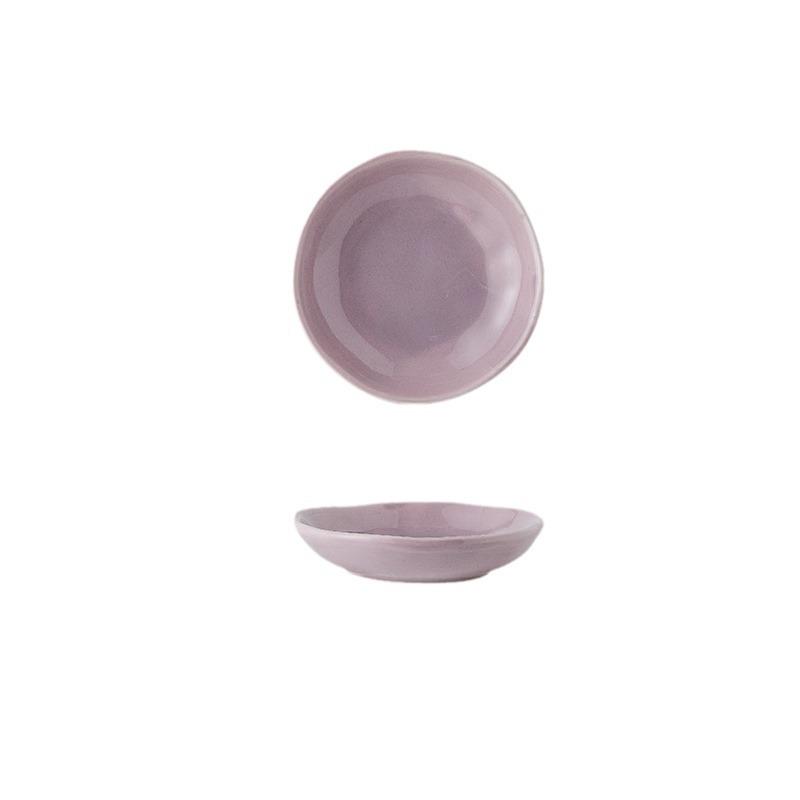 4-Inch Ceramic Appetizer and Dipping Dish – Hand-Pinched Texture, Macaron Color