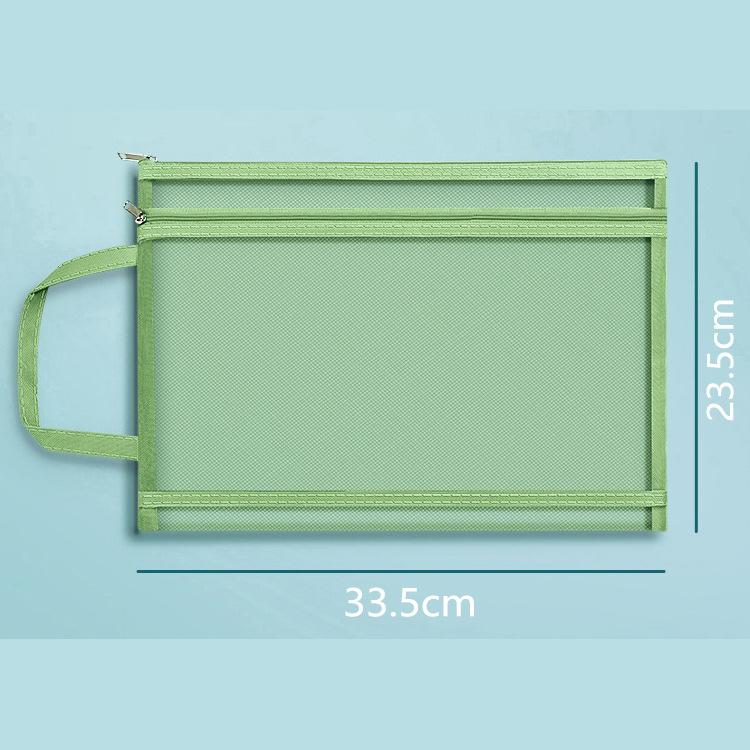 

Сумка для хранения канцелярских принадлежностей, двухслойная сетчатая сумка на молнии, сумка-органайзер большой емкости, косметичка, прозрачные папки для файлов