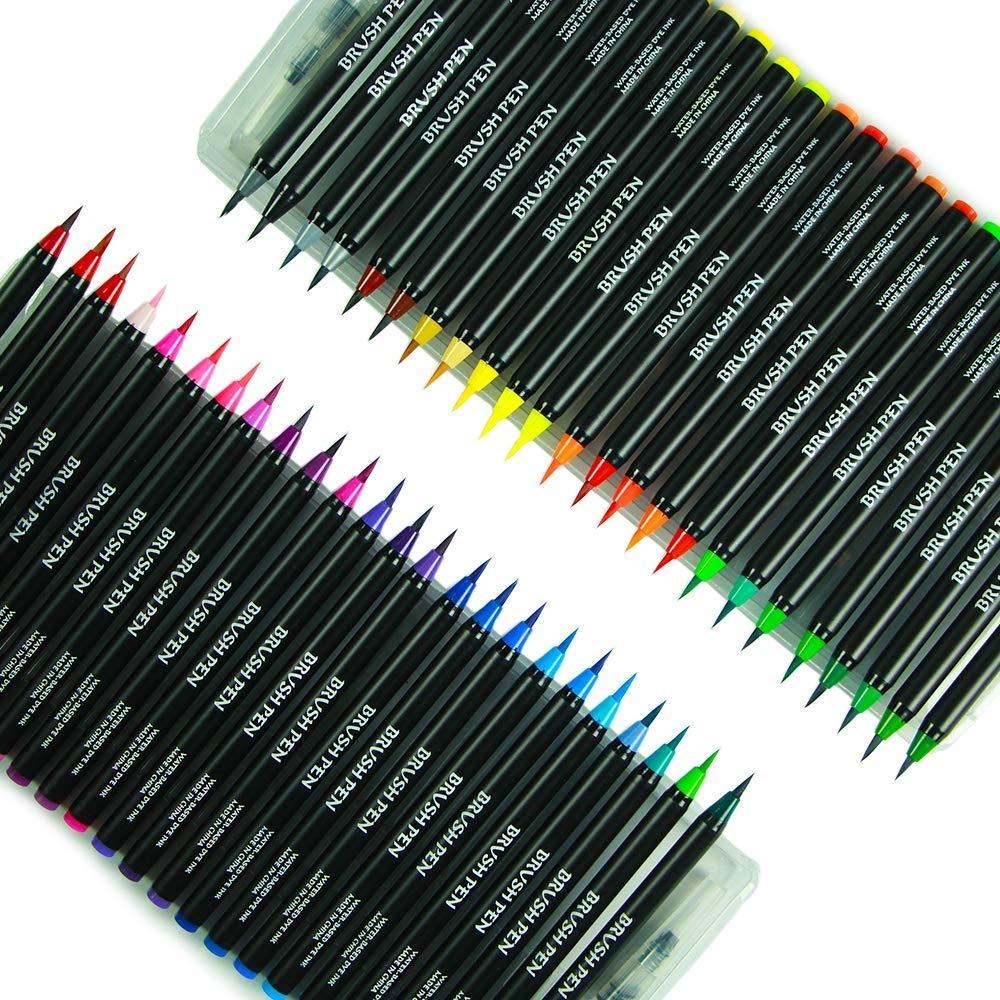 Aquarell-Pinsel-Set, 24/48 Farben, wasserbasierte Zeichnungsmarkierungspinsel, Aquarell-Geschenke