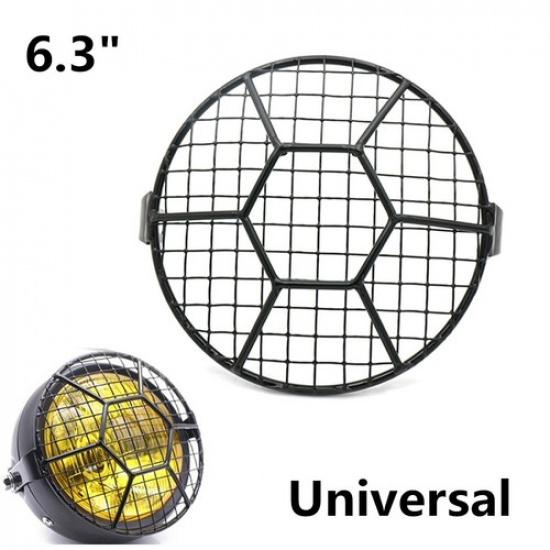 

6.3 Retro Motorcycle Headlight Lamp Spherical Mesh Grille Cover Mask For Honda