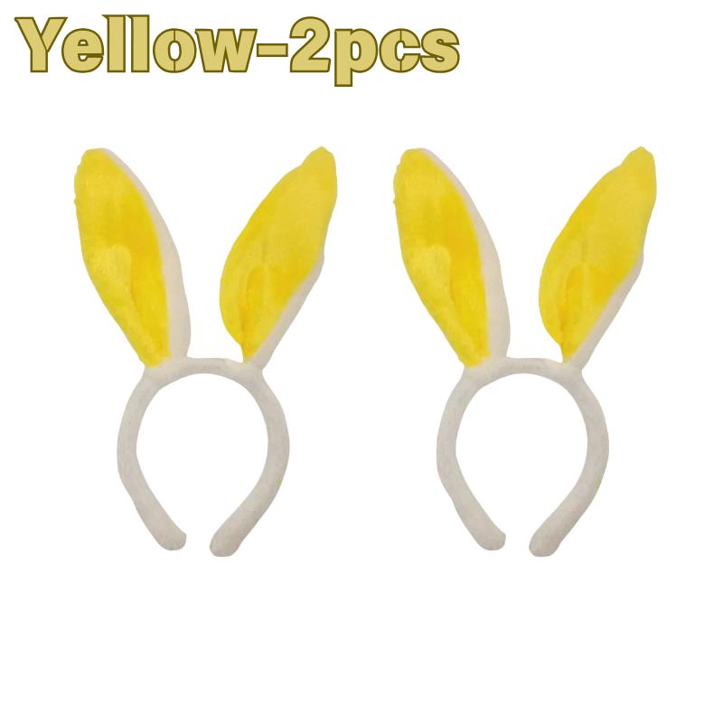 Plush Rabbit Ear Hair Hoop Bunny Ears Headband for Theme Party Stage Performance Easter Cosplay Costume Accessory Hoop Hair