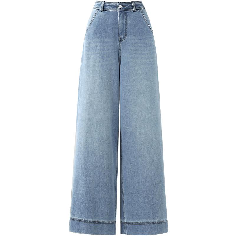 Women s High-Waisted Wide-Leg Denim Jeans M