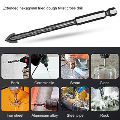 Foret de précision, haute dureté, résistant à l'usure, foret hélicoïdal hexagonal étendu, usage domestique