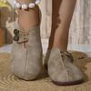 Stylish Round Toe Buckle Shoes - Soft Sole, Solid Color, Casual, Comfortable Single Shoes for Women - Perfect for Daily Wear
