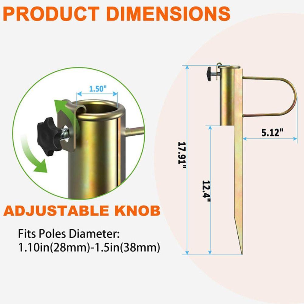 Adjustable Patio Umbrella Holder Anti-rust Parasol Fixing Clip Durable Umbrella Stands Bench