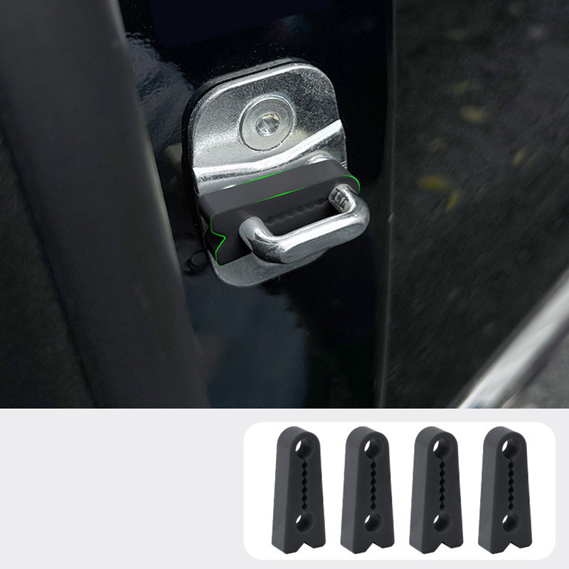 4pcs Car Door Anti-Shock Pad Silicone Buffer Cushion Noise Reduction Sticker Protector for Vehicle Door Lock Auto Accessories