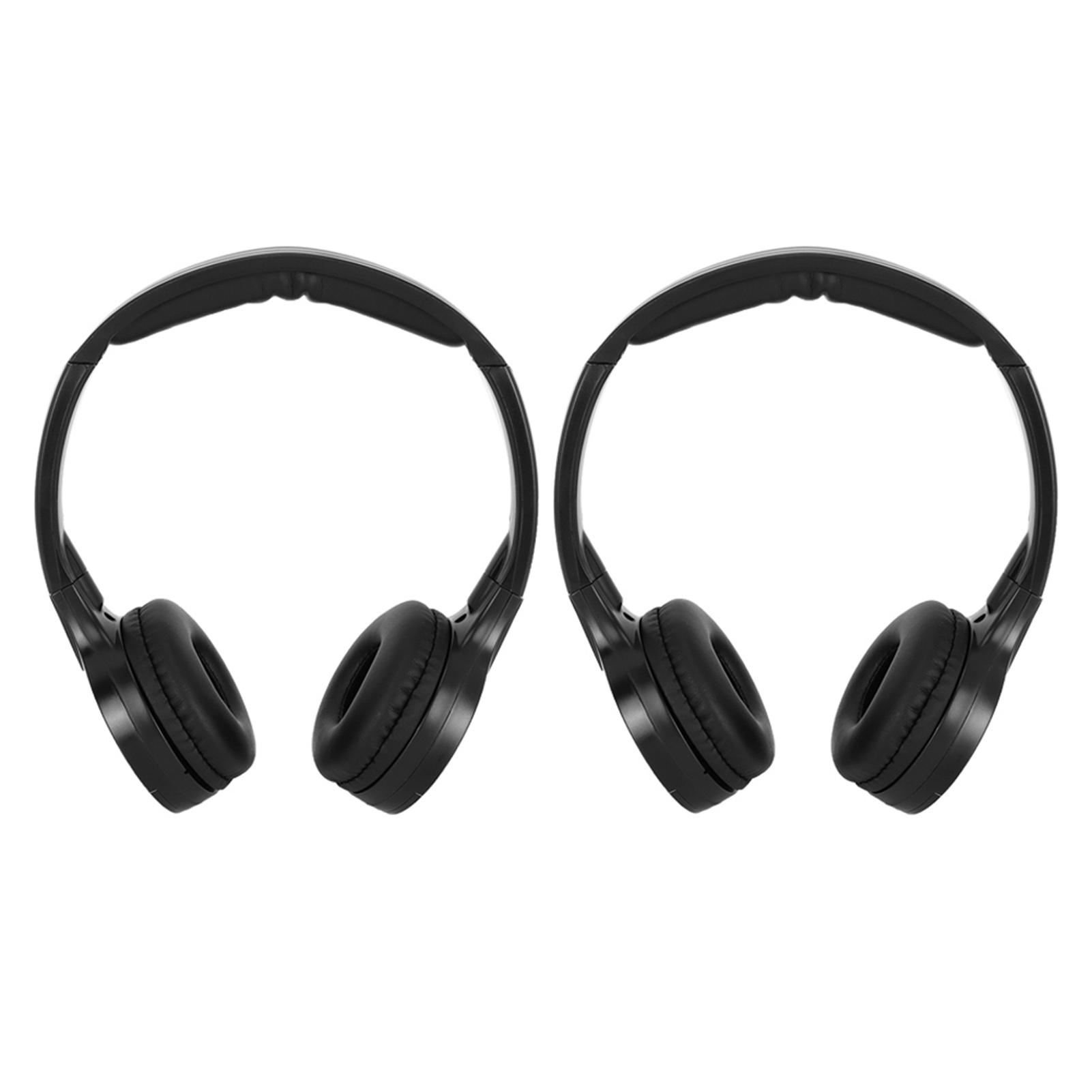 Cosyhome 2 Channel Cordless Infrared Ir Stereo Audio Headphone Earphone For Car Headrest Dvd