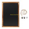W89C Rectangle Hanging Wooden Message Blackboard Chalkboard Wordpad Sign Kids Board