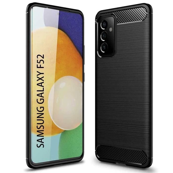 Coque de protection - PROSHOP - Samsung F52 5G - Silicone - Noir - Design élégant