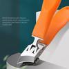 Angled Nail Clippers Curved Fingernail Cutter Wide Jaw Opening Anti Splash Nail Trimmer Multi-Functional Manicure Pedicure Tools