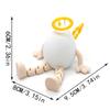 Flexible Joint Artistic Rabbit Egg Sculpture Modern 3D Printed Action Figure Ornaments, Minimalist Display Piece for Collectors