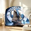 Manchester City FC Pattern Blanket for Home Decoration, Bed, Sofa, Car Travel, Camping, Suitable for All Seasons, Birthday Christmas Gift