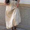 INS French Style Simple Fashion Street Style Half Skirt Women's Puffy Flower Bud Skirt Spring Autumn New Style