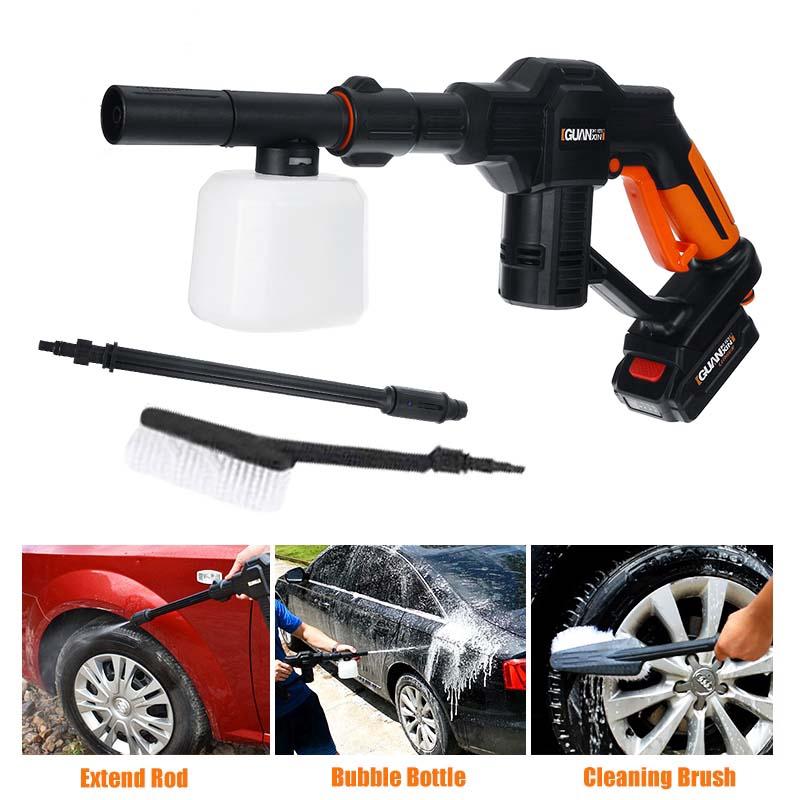 Car Washer Guns Cordless Pressure Cleaner 12V Rechargable Car Care Washing Machine Electric Cleaning Device Home Garden