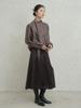 Deoenel Scarf Blouse - [Brown]